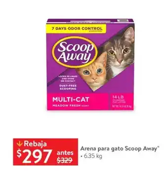 Walmart Arena para gato Scoop Away® • 6.35 kg oferta