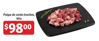 Soriana Mercado Pulpa de cerdo trocitos, kilo oferta