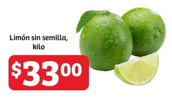 Soriana Mercado Limón sin semilla, kilo oferta