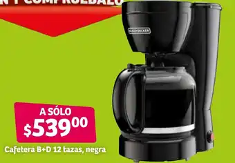 Cafetera B+D 12 Tazas, Negra