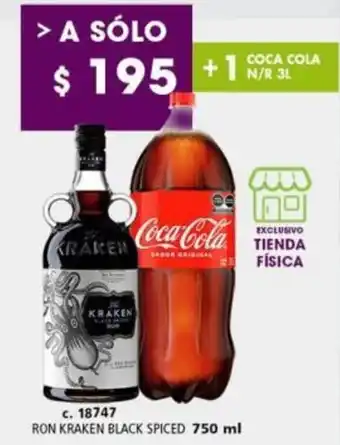 RON KRAKEN BLACK SPICED 750 ml