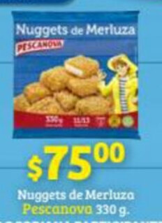Soriana Súper Nuggets de Merluza Pescanova 330g oferta