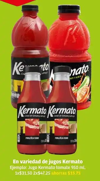 Soriana Súper En Variedad de Jugos Kermato 950ml oferta