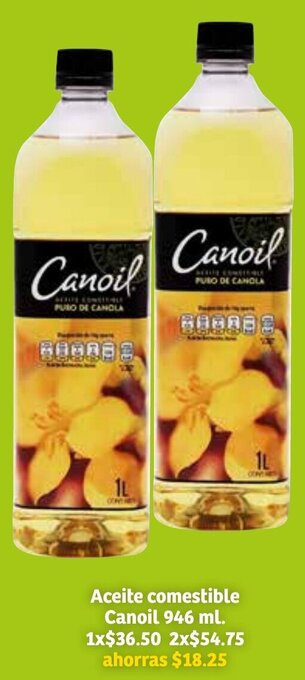 Soriana Súper Aceite Comestible Canoil 946ml oferta