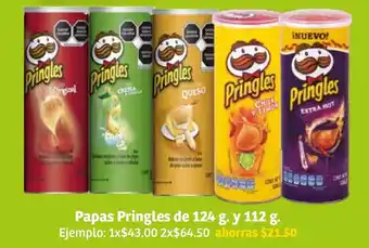 Papas Pringles de 124g y 112g