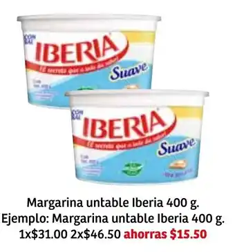 Margarina Untable Iberia 400g