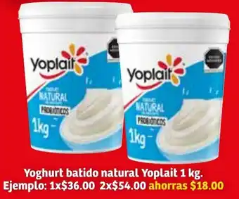 Soriana Súper Yoghurt Batido Natural Yoplait 1kg oferta