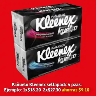 Pañuelo Kleenex Sellapack 4 pzas