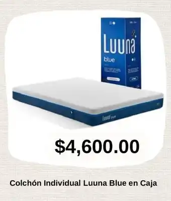 Linio Colchón Individual Luuna Blue en Caja oferta
