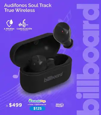 billboard Audífonos Soul Track True Wireless