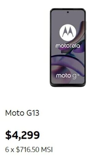AT&T Moto G13 oferta