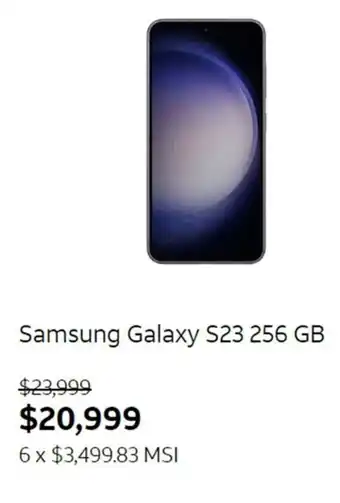 AT&T Samsung Galaxy S23 256 GB oferta