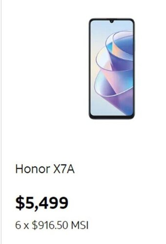 AT&T Honor X7A oferta