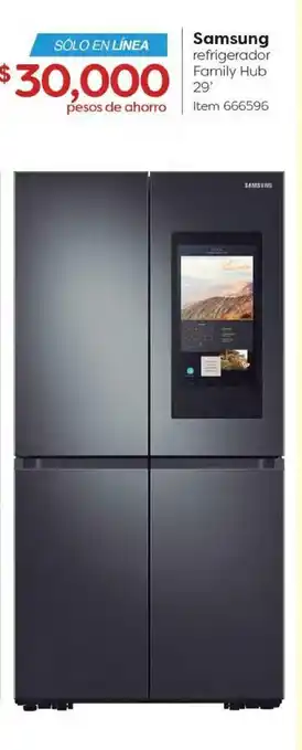 Costco Samsung - refrigerador Family Hub 29' - 666596 oferta