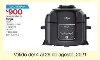 Costco Ninja foodi olla de Presion + freidora de aire + doradora - 2297950 oferta