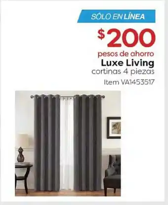 Costco Luxe Living cortinas 4 piezas - VA1456517 oferta