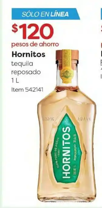 Costco Hornitos tequila reposado 1L - 542141 oferta