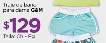 Chedraui Traje de baño para dama g&m oferta