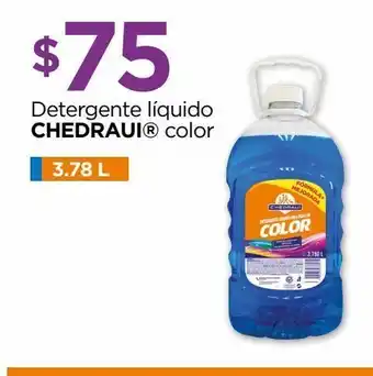 Chedraui Detergente líquido chedraui color 3,78l oferta