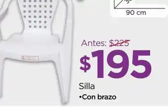 Silla polycar c/brazo