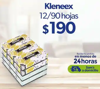 Sam's Club Kleenex 12/90 Hojas oferta