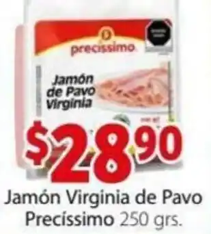 Soriana Express Jamón Virginia de Pavo Precíssimo 250grs oferta
