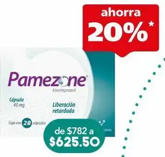 Pamezone cap 40mg caj c/28pzs