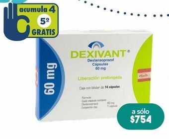 Dexivant cap 60mg caj c/14