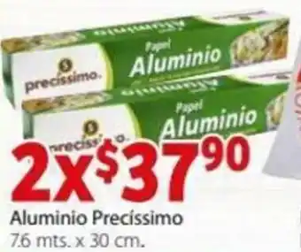 Soriana Express Aluminio Precíssimo 7.6mts x 30cm oferta