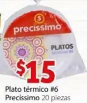 Plato Térmico #6 Precíssimo 20 Piezas
