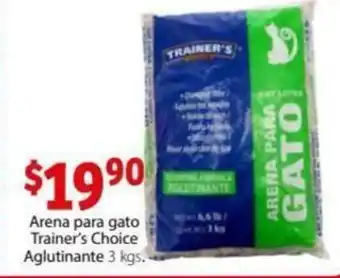Soriana Express Arena para Gato Trainer's Chioce Aglutinable 3kg oferta