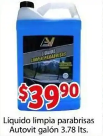 Líquido Limpia Parabrisas Autovit Galón 3.78lts