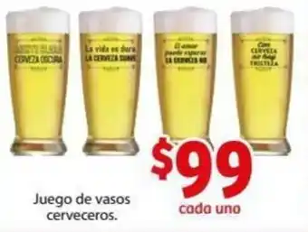 Juego de Vasos Cerveceros