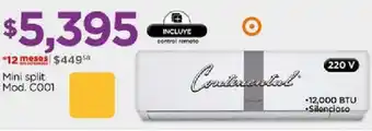 Chedraui Continental Mini Split oferta