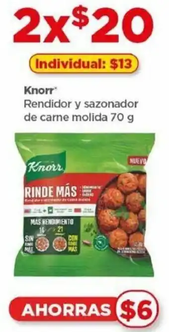 Bodega Aurrerá Knorr Rendidor y sazonador de carne molida 70 g oferta