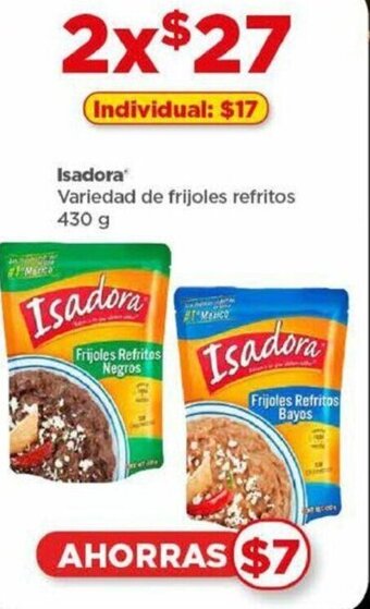 Isadora Variedad de frijoles refritos 430 g