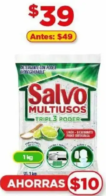 Bodega Aurrerá Salvo MULTIUSOS TRIPL3 PODER 1kg oferta