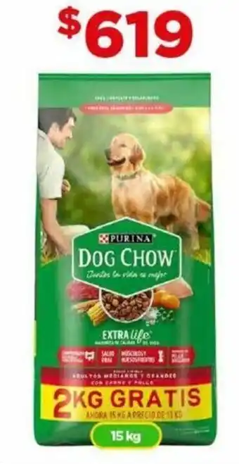Bodega Aurrerá Purina Dog Chow 15kg oferta