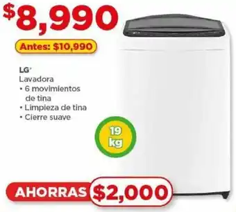 Bodega Aurrerá LG* Lavadora 19 kg oferta