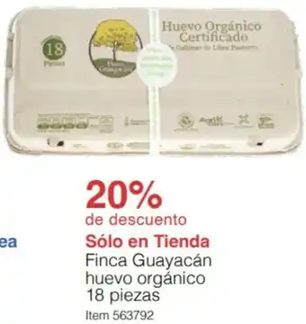 Costco Finca Guayacán huevo orgánico 18 piezas oferta