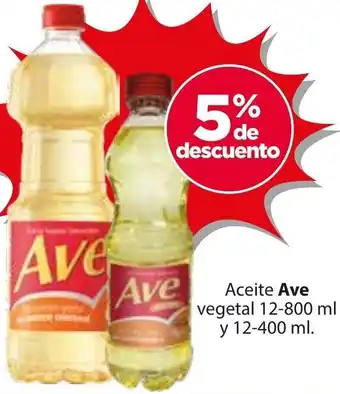 Zorro Aceite Ave vegetal 12-800 ml y 12-400 ml. oferta