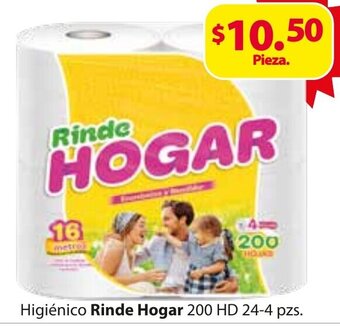 Higiénico Rinde Hogar 200 HD 24-4 pzs.