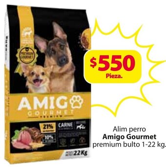 Alim perro Amigo Gourmet premium bulto 1-22 kg.