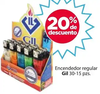 Encendedor regular Gil 30-15 pzs.