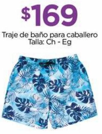 Chedraui Traje de baño para caballero Talla: Ch - Eg oferta
