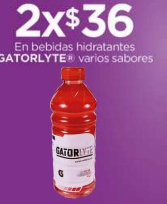 Chedraui En bebidas hidratantes GATORLYTEⓇ varios sabores oferta