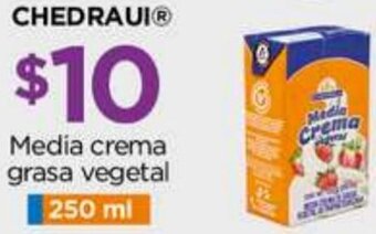 Chedraui CHEDRAUIⓇ Media crema grasa vegetal 250 ml oferta