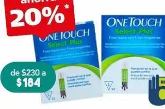 Farmacia San Pablo One touch select plus tiras reactivas 25 piezas oferta