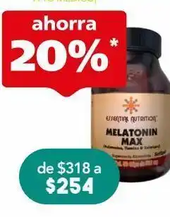 Farmacia San Pablo Essential nutrition melatonin max 50 piezas oferta