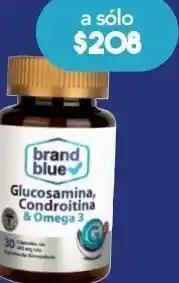 Farmacia San Pablo Brand blue glucosamina, condroitina & omega 3 fortalece articulaciones 30 cápsulas oferta